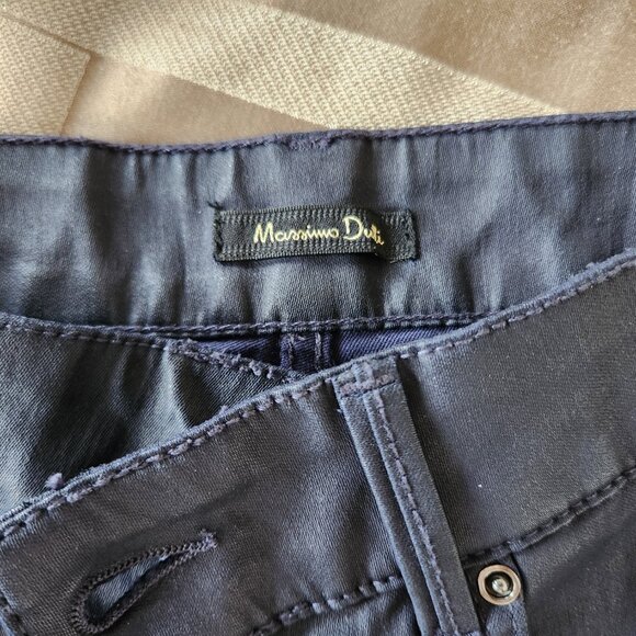 MASSIMO DUTTI SKINNY FIT BLACK THICK COTTON PANS NEW SIZE 4 - Picture 6 of 13